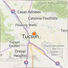 University of Arizona Location Map University of Arizona Location Map