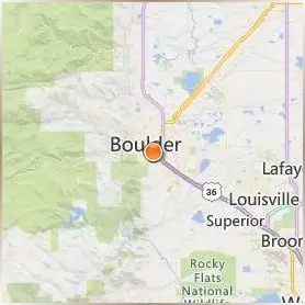 University of Colorado Boulder Location Map University of Colorado Boulder Location Map