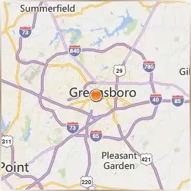 University of North Carolina at Greensboro Location Map University of North Carolina at Greensboro Location Map